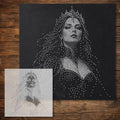 Sorceress Enchantress reusable Mylar stencil