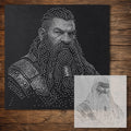 Dwarf Warrior reusable Mylar stencil