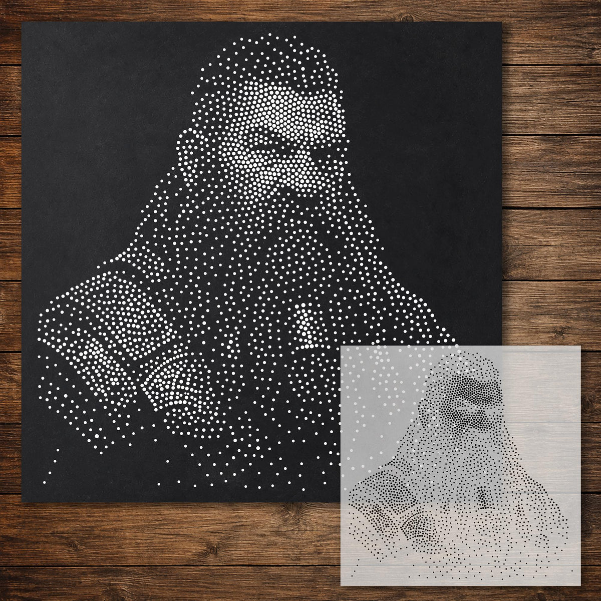 Dwarf Warrior reusable Mylar stencil