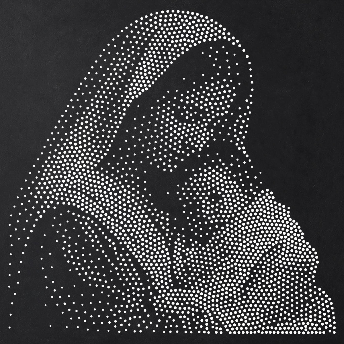Mary Holding Baby Jesus reusable Mylar stencil