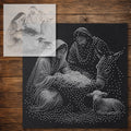 Nativity Stable Scene reusable Mylar stencil