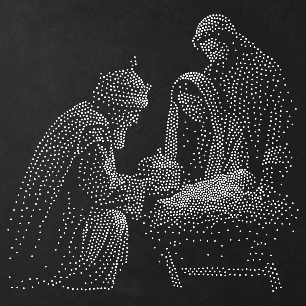 Wise Men Gifts with Jesus reusable Mylar stencil