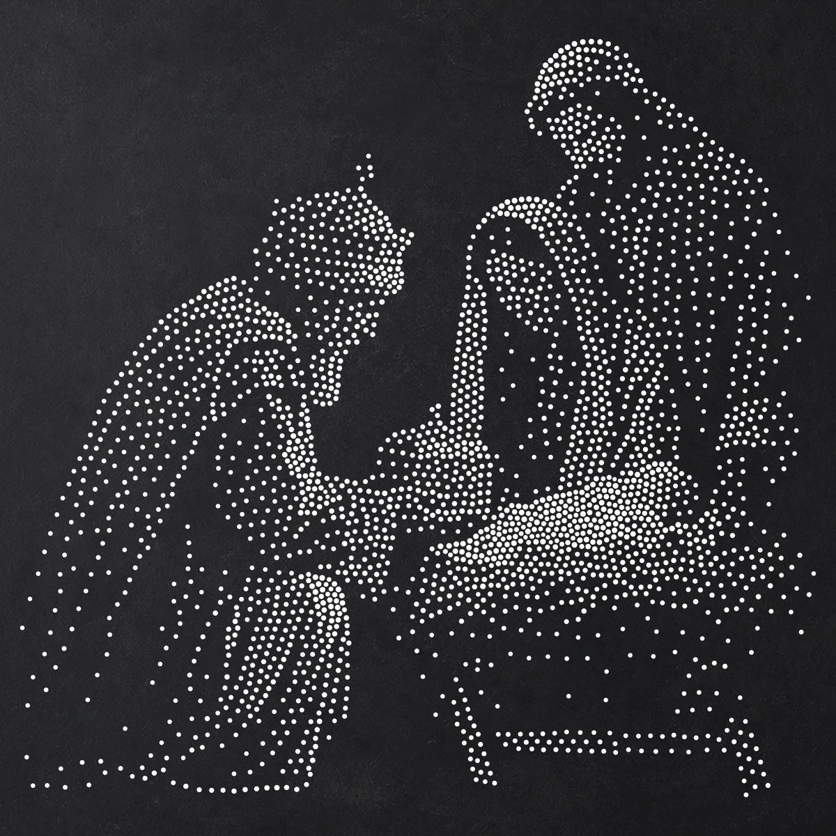Wise Men Gifts with Jesus reusable Mylar stencil