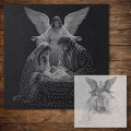 Angel with Holy Family reusable Mylar stencil