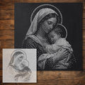 Madonna and Child reusable Mylar stencil
