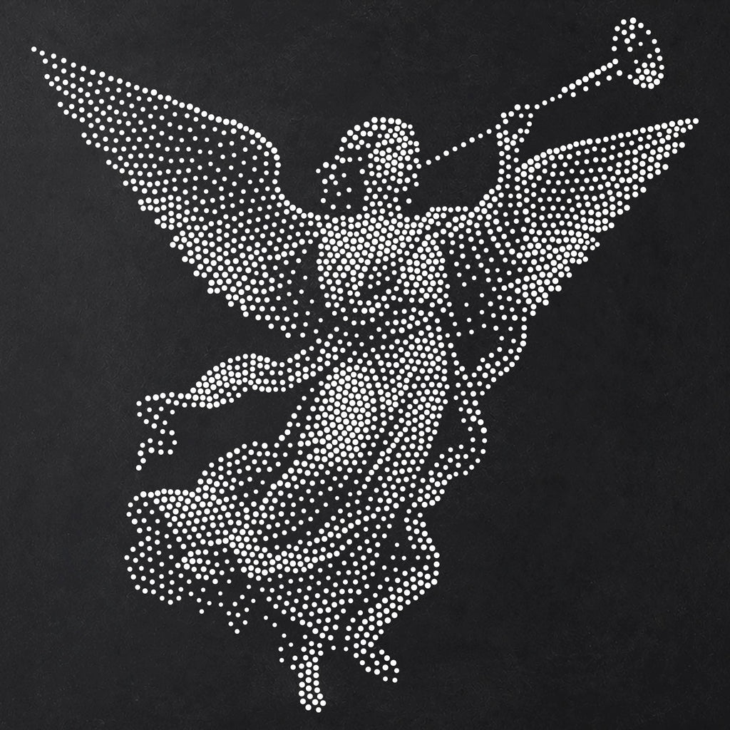Angel with Trumpet reusable Mylar stencil