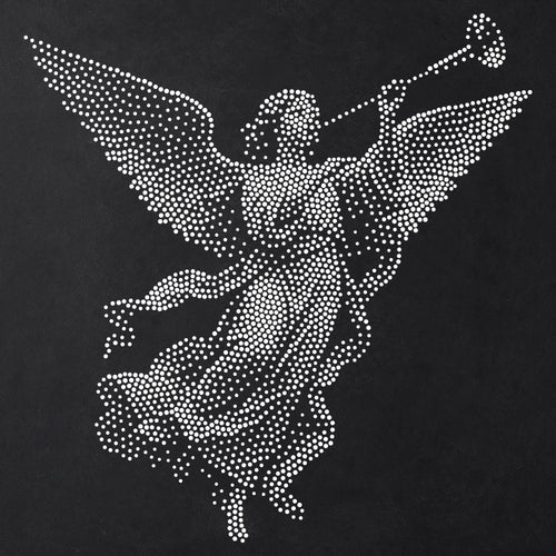 Angel with Trumpet reusable Mylar stencil