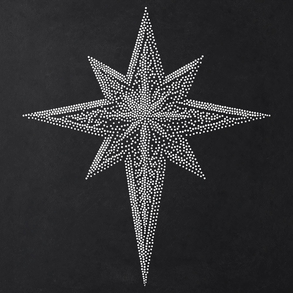 Nativity Star reusable Mylar stencil