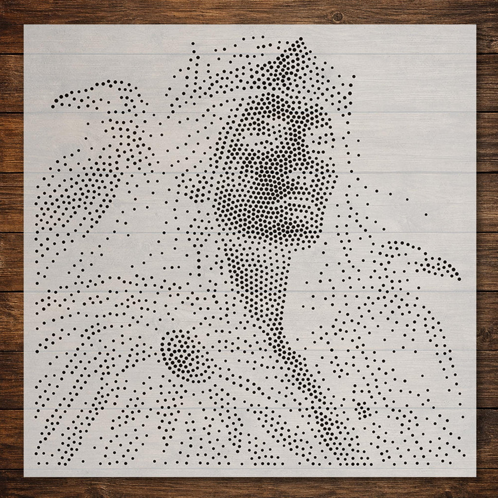 Morrigan Raven Queen reusable Mylar stencil