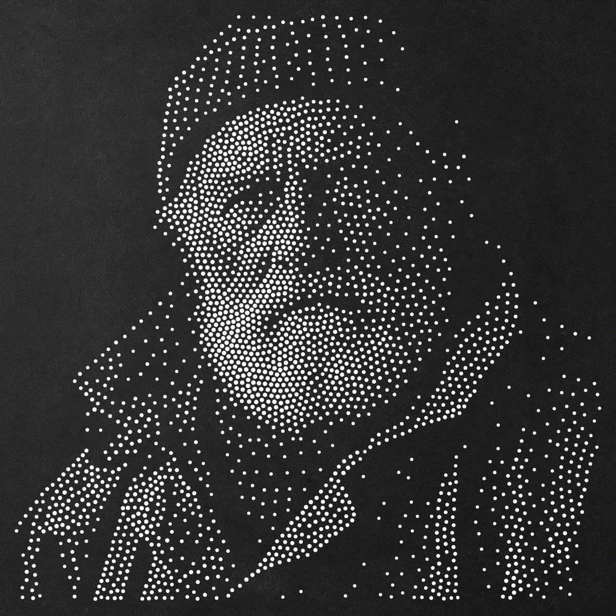 Old Fisherman Portrait reusable Mylar stencil