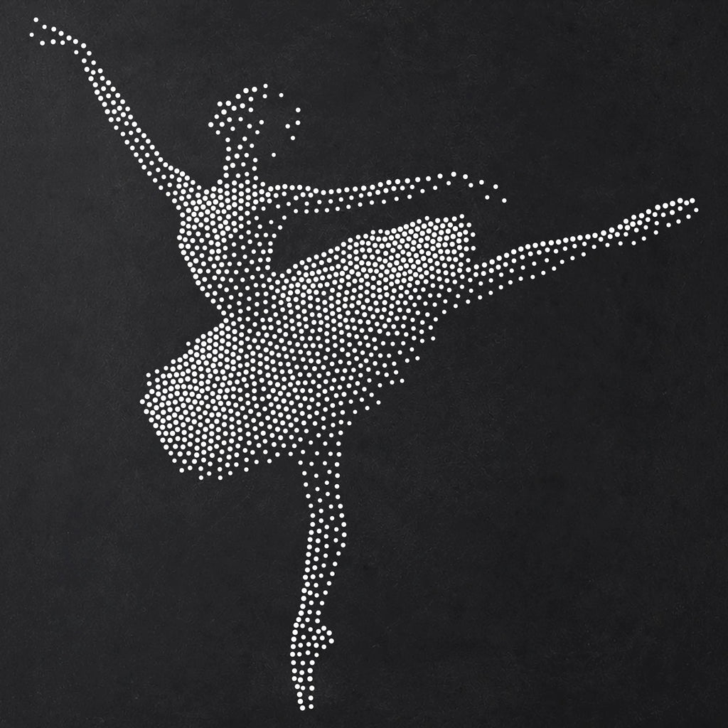 Ballerina Dancing reusable Mylar stencil