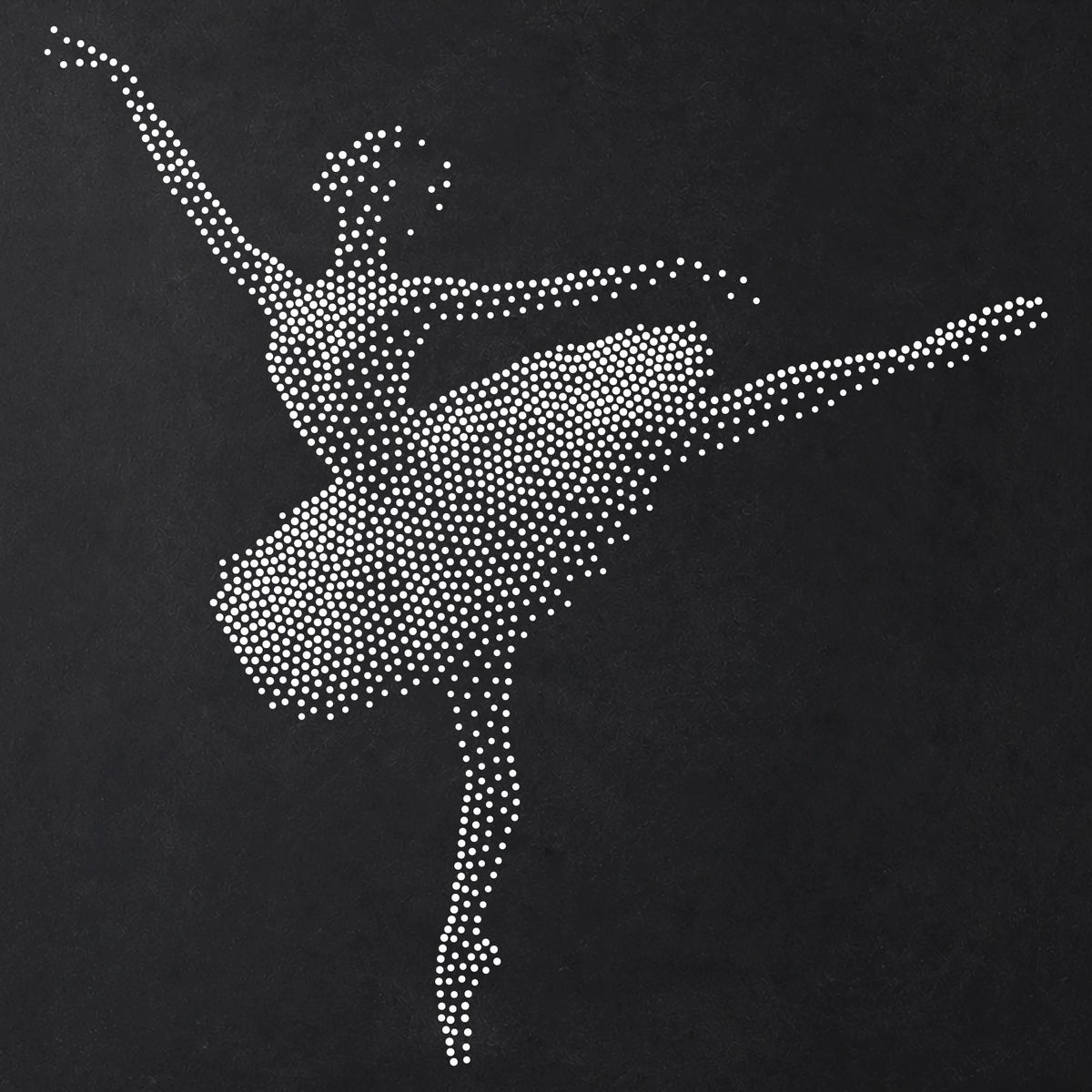 Ballerina Dancing reusable Mylar stencil