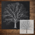 Bare Winter Tree reusable Mylar stencil
