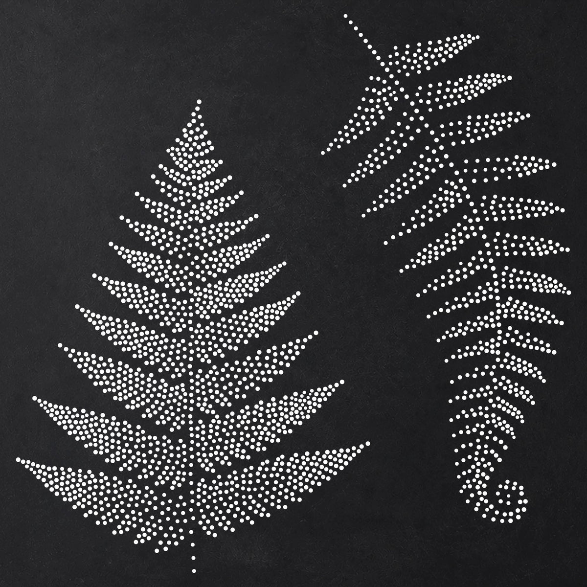 Fern Frond reusable Mylar stencil
