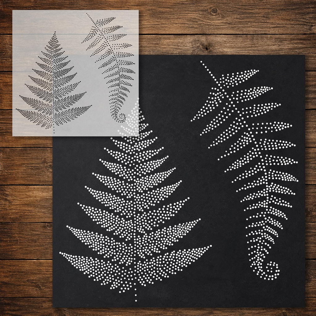 Fern Frond reusable Mylar stencil
