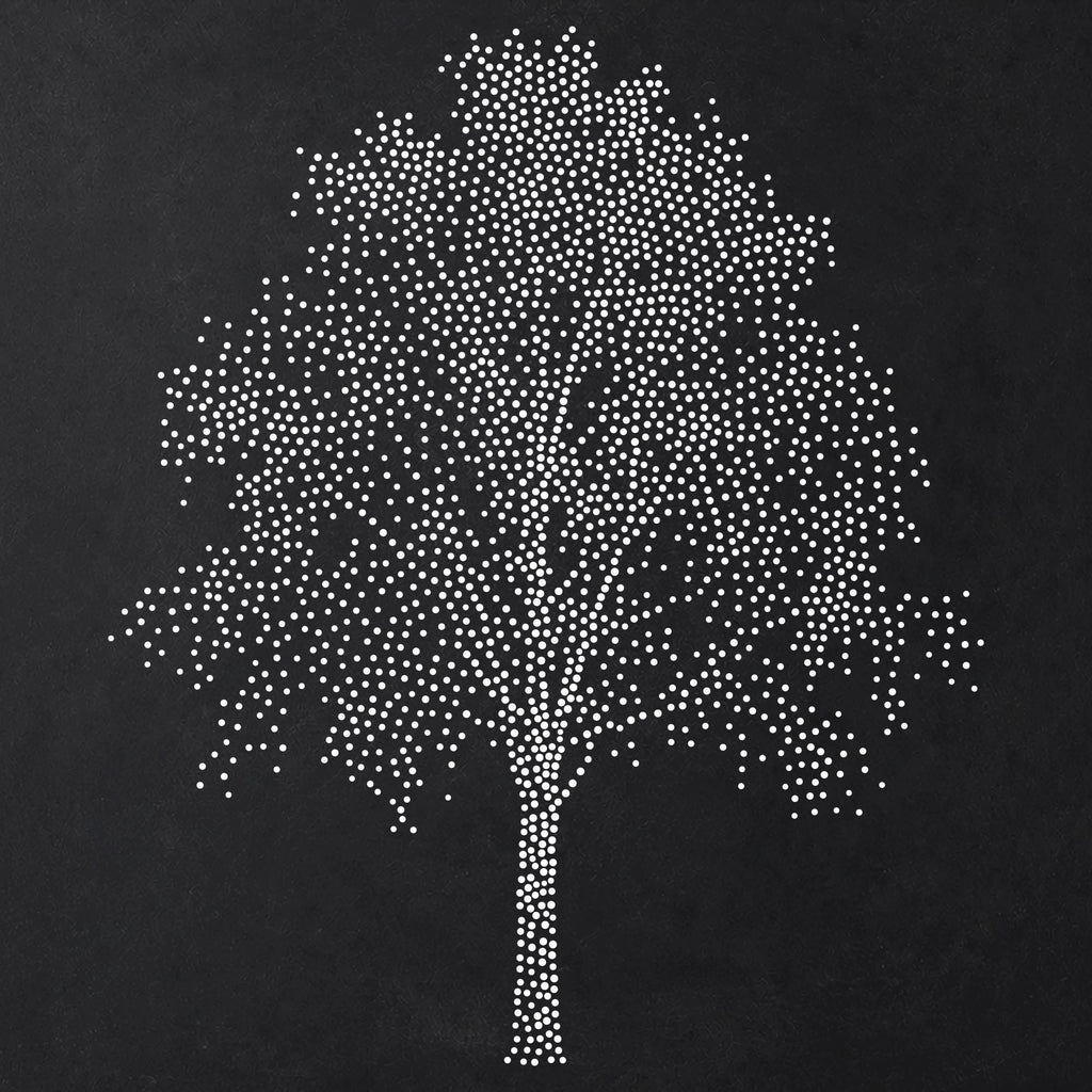 Silver Birch Tree reusable Mylar stencil