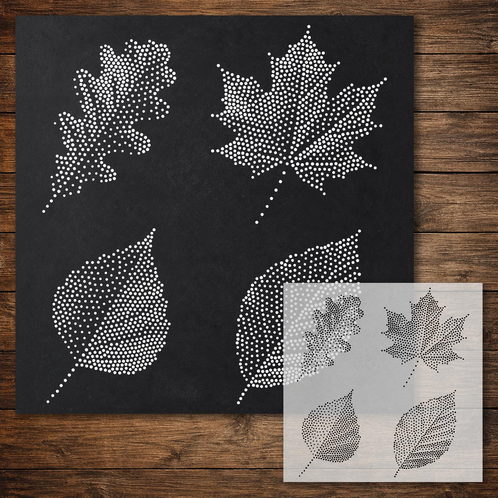Tree Leaves reusable Mylar stencil