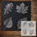 Tree Leaves reusable Mylar stencil