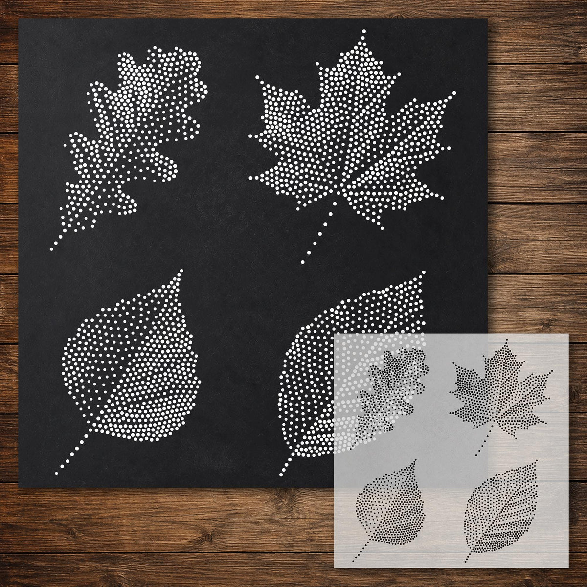Tree Leaves reusable Mylar stencil
