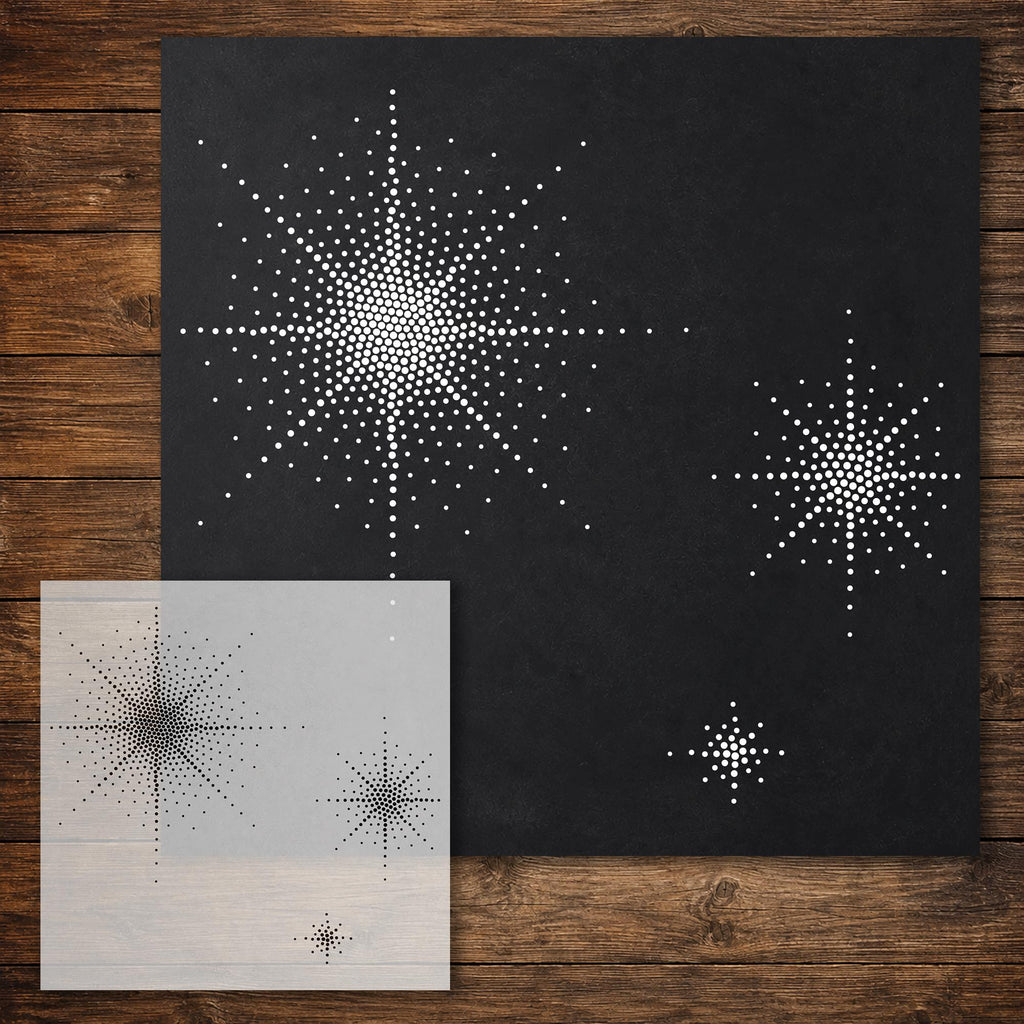 Stars reusable Mylar stencil