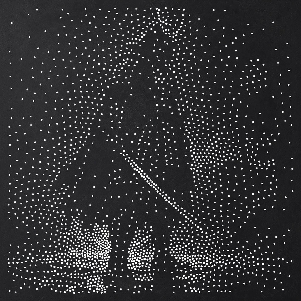 Samurai in Rain reusable Mylar stencil