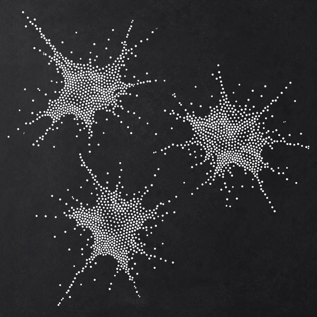 Paint Splats reusable Mylar stencil