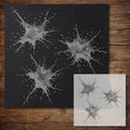 Paint Splats reusable Mylar stencil