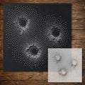 Bullet Holes in Wall reusable Mylar stencil