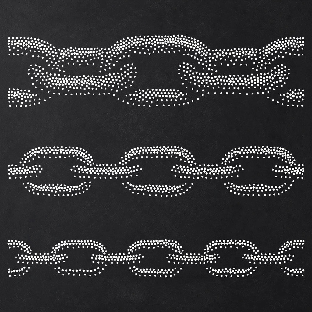 Chain Links reusable Mylar stencil
