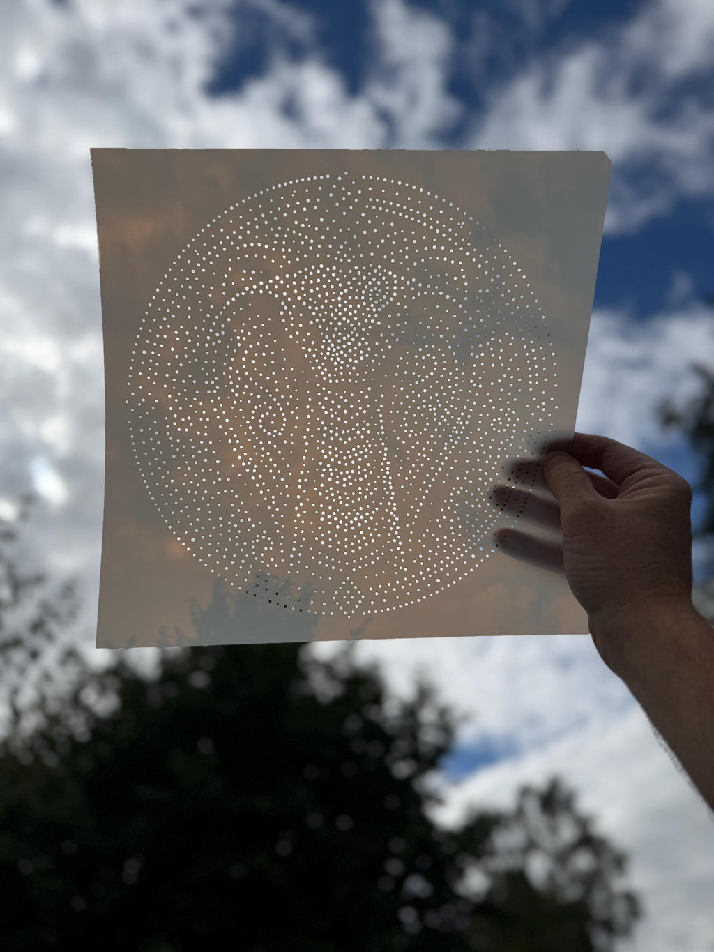 Tribal Cobra Mandala reusable Mylar stencil