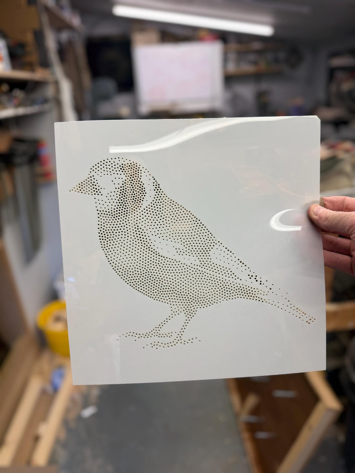 Goldfinch Bird reusable Mylar stencil