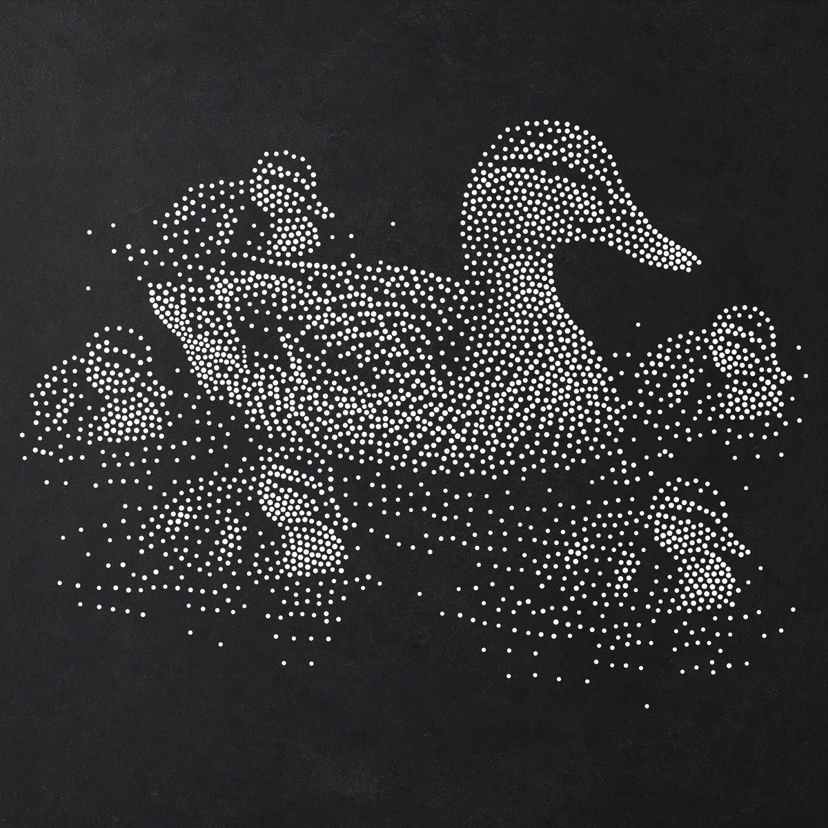Mallard with Ducklings reusable Mylar stencil