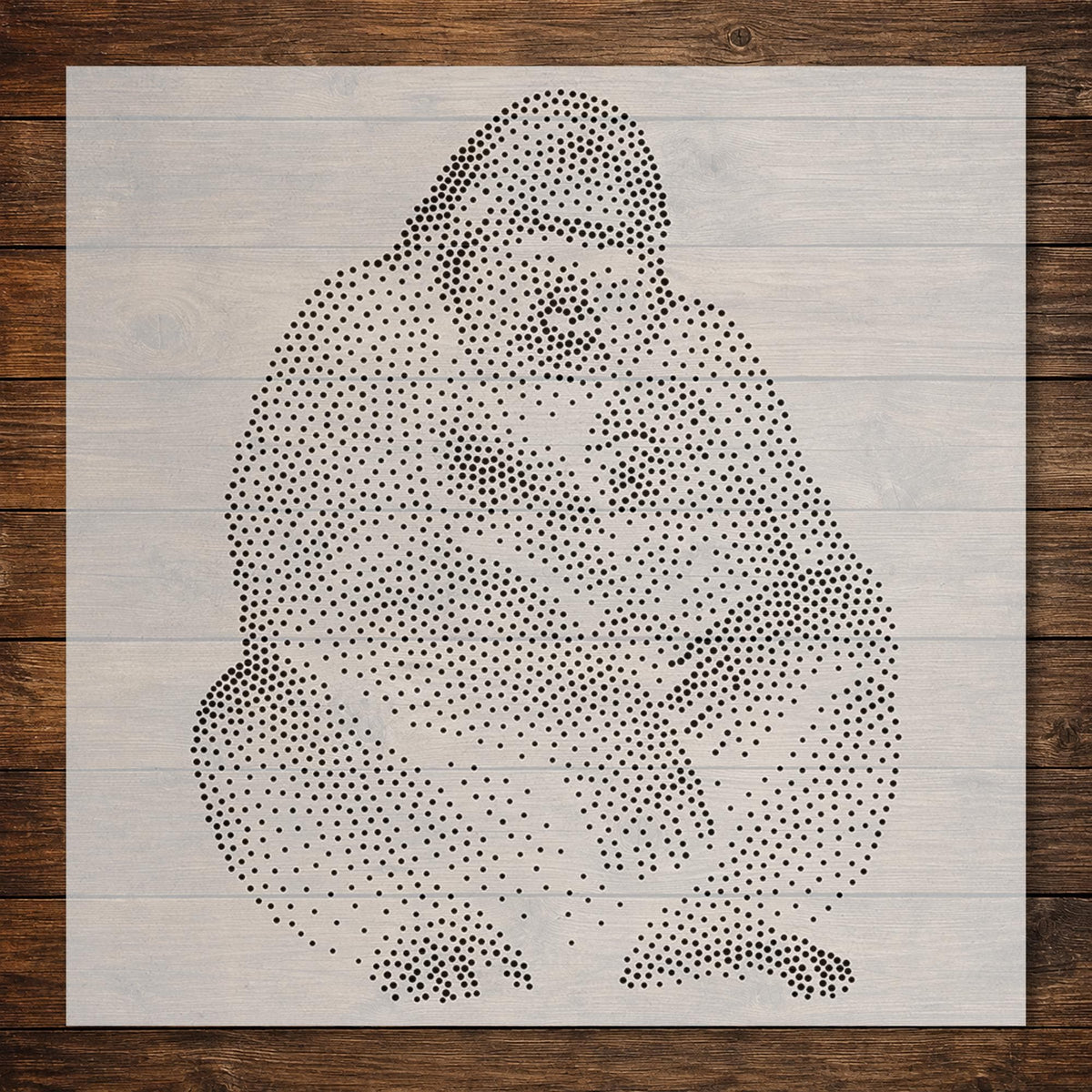 Gorilla with Baby reusable Mylar stencil