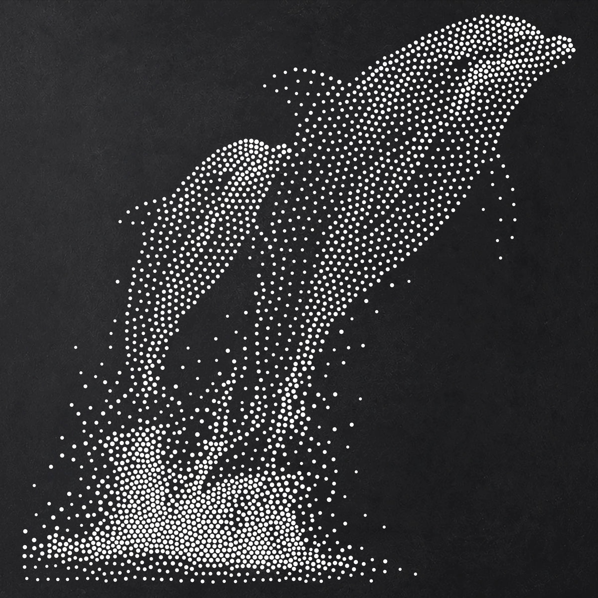 Dolphin with Calf reusable Mylar stencil