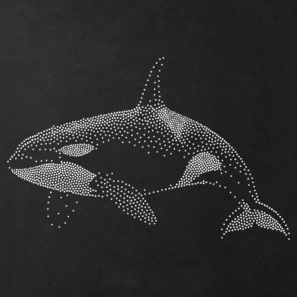 Orca Killer Whale reusable Mylar stencil