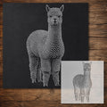 Alpaca reusable Mylar stencil