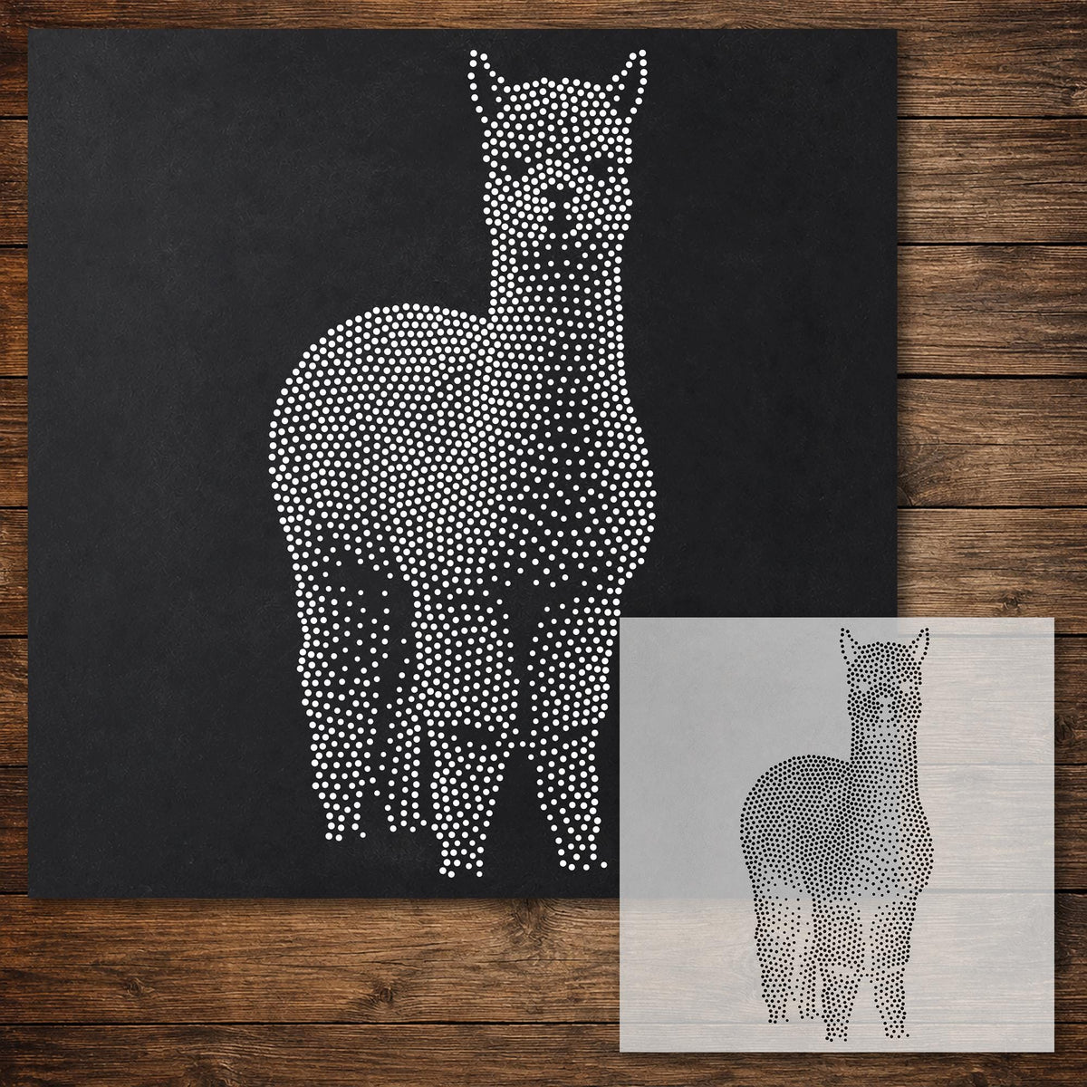 Alpaca reusable Mylar stencil