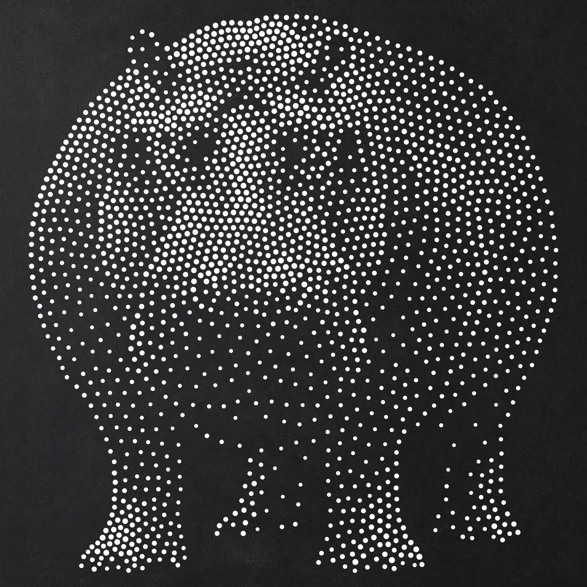 Hippopotamus reusable Mylar stencil