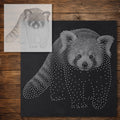 Red Panda reusable Mylar stencil