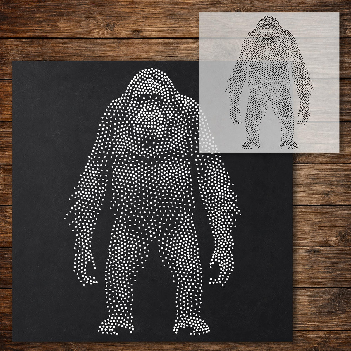 Orangutan reusable Mylar stencil