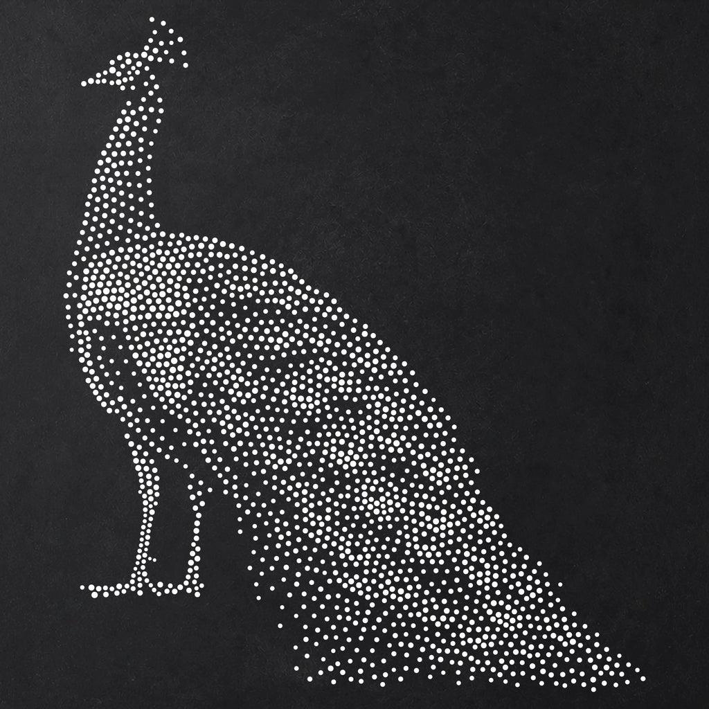 Peacock reusable Mylar stencil