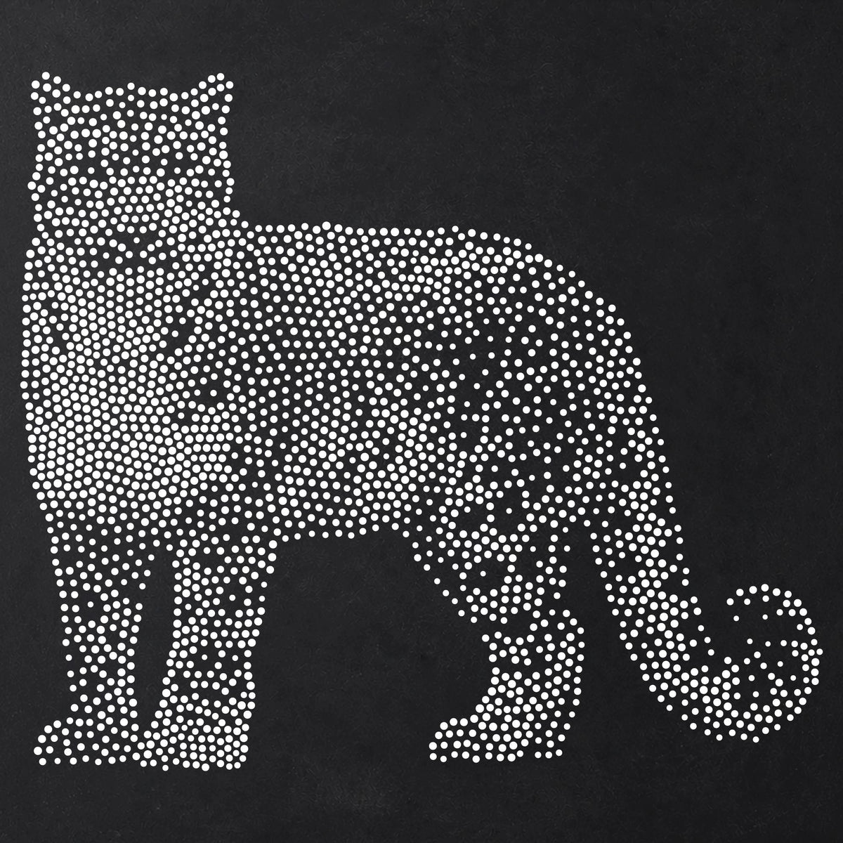Snow Leopard reusable Mylar stencil