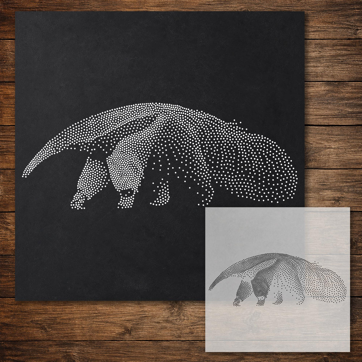 Anteater reusable Mylar stencil