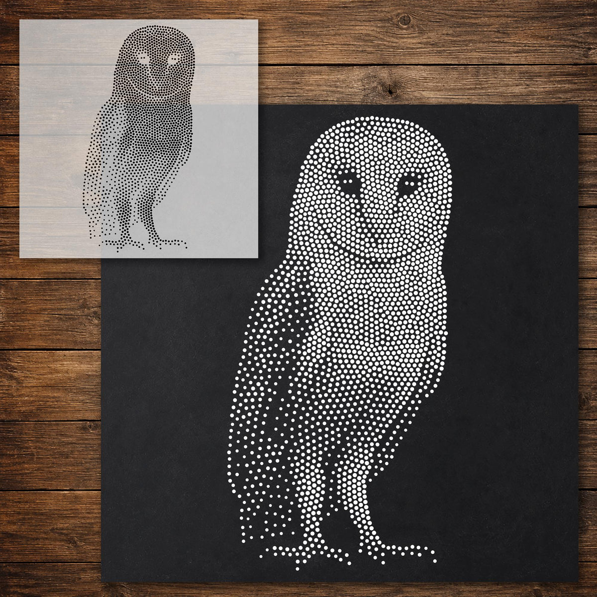 Barn Owl reusable Mylar stencil