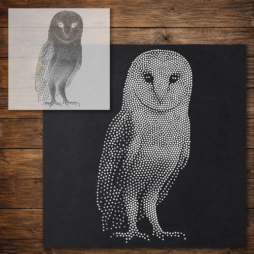 Barn Owl reusable Mylar stencil