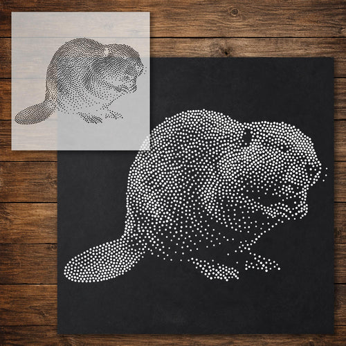 Beaver reusable Mylar stencil