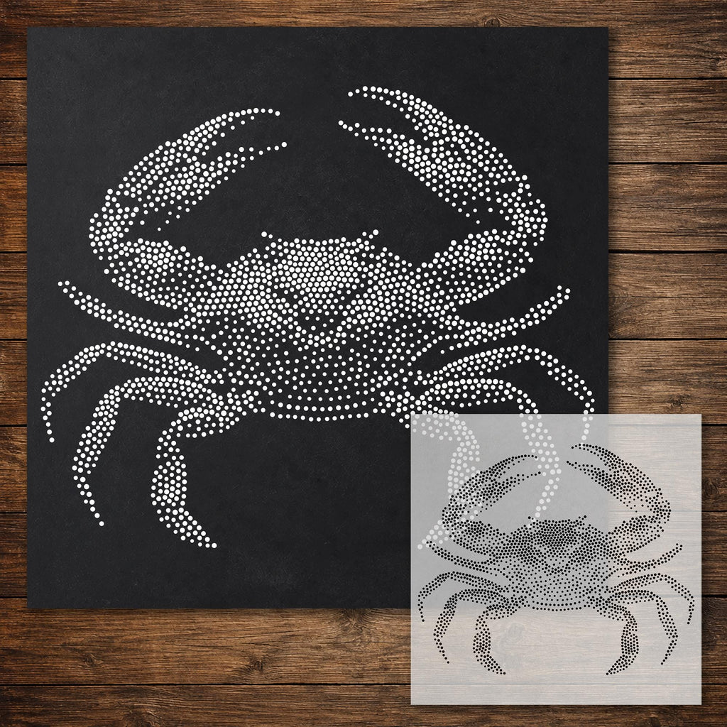 Crab reusable Mylar stencil