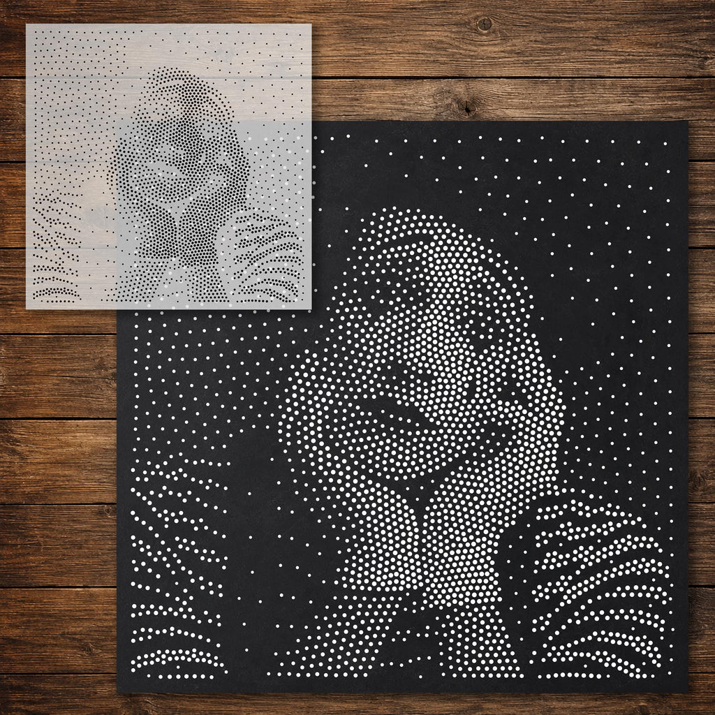 Mime Portrait reusable Mylar stencil