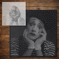 Mime Portrait reusable Mylar stencil