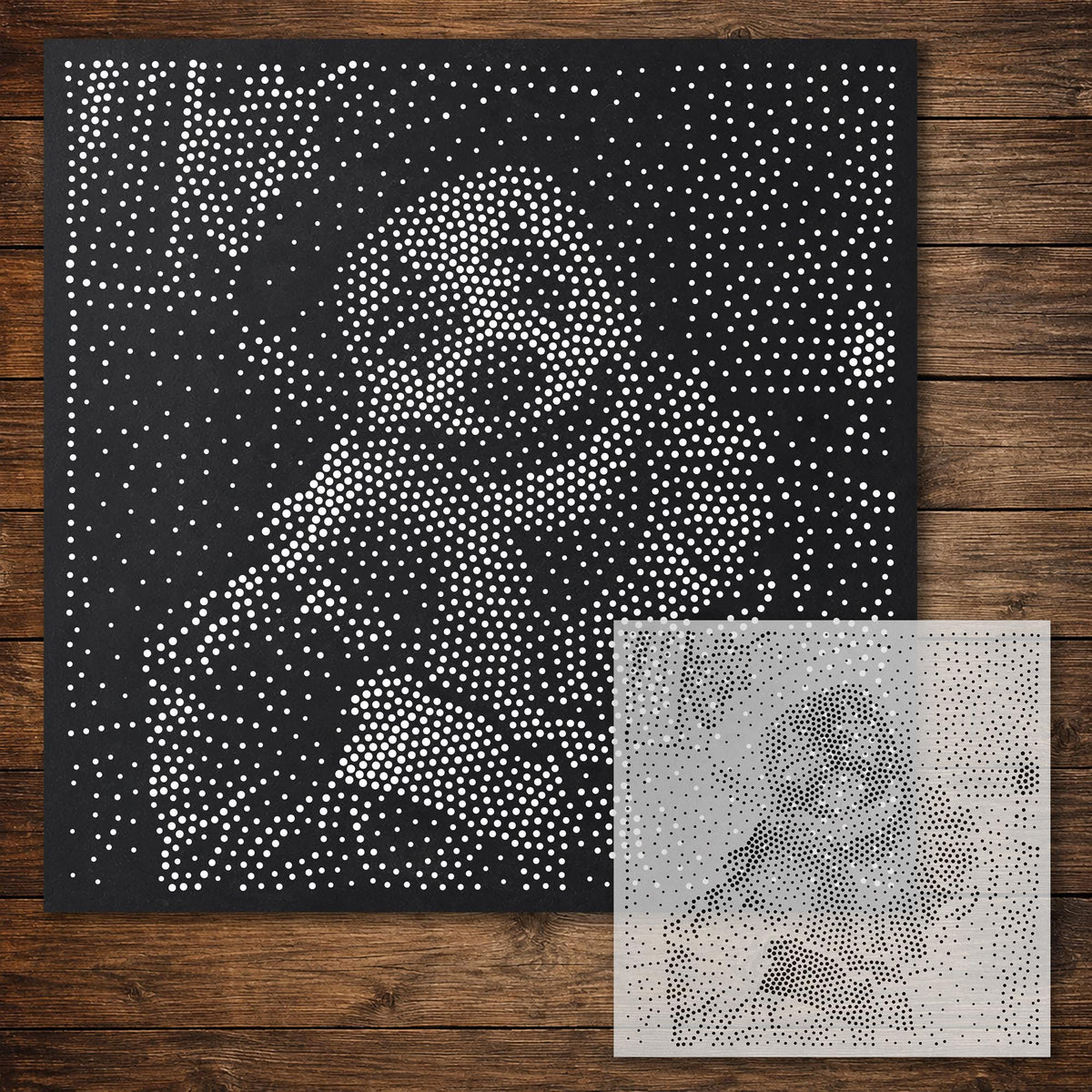 Vintage Clown Portrait reusable Mylar stencil